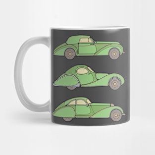 Green Unique Classic Cars Mug